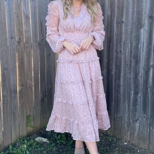 Pink MIDI Dress